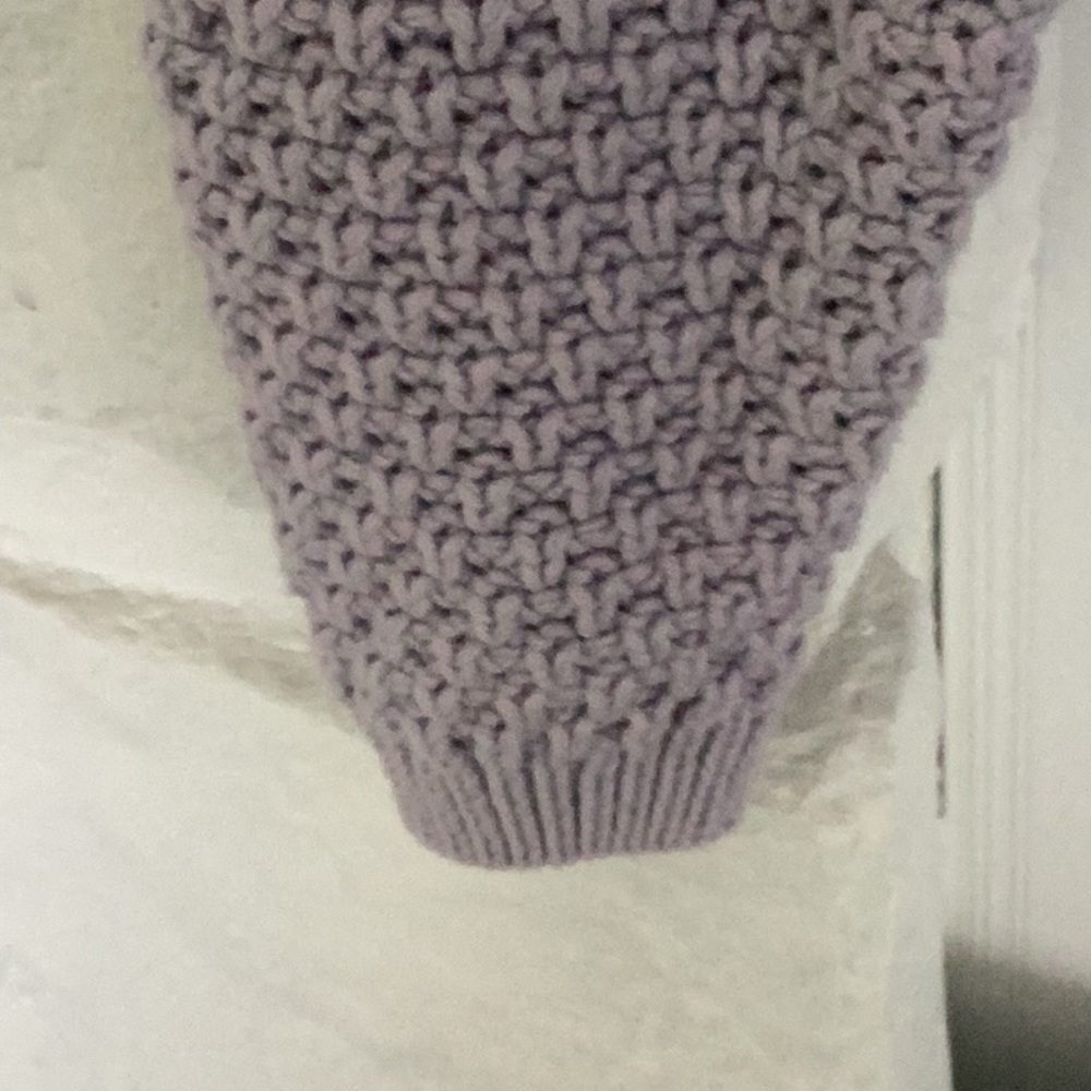 Universal Thread Small Lavender Gray Crocheted Cr… - image 5